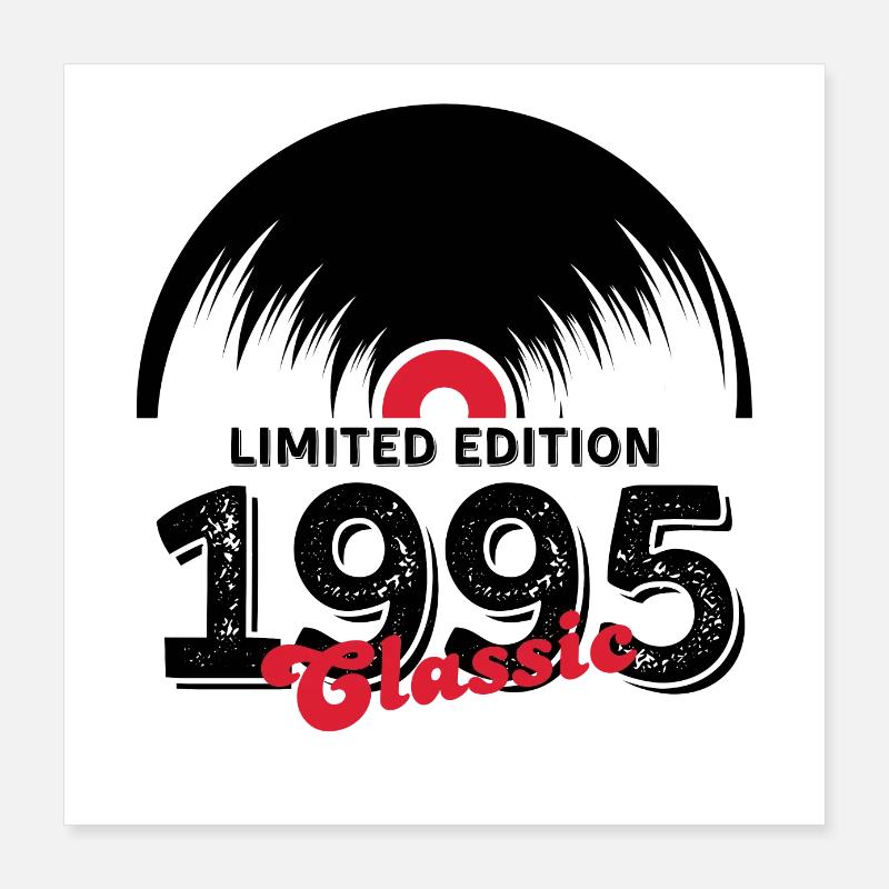 Limited edition 1995 Classic vinyle Poster 40 x 40 cm