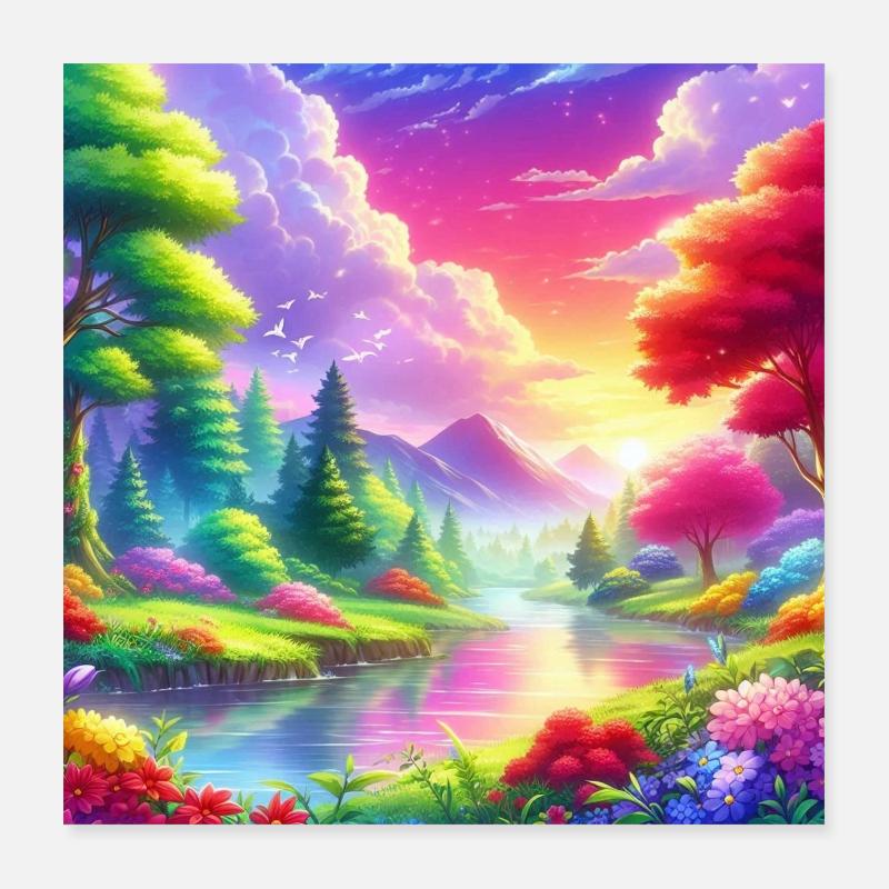 Anime 4 Poster 40x40 cm