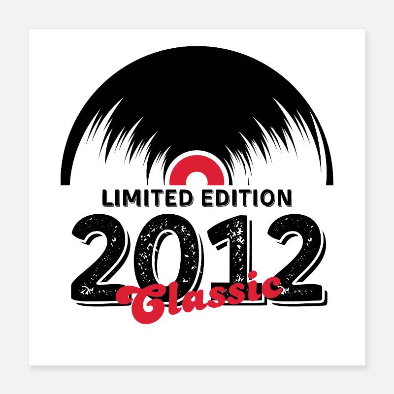 Limited edition 2012 Classic vinyle Poster 40 x 40 cm