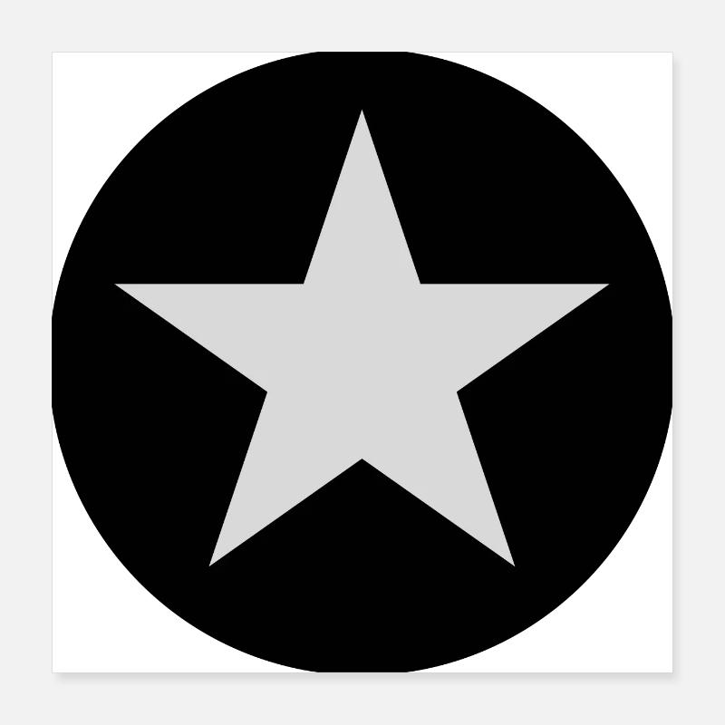 Stern Sticker Poster 40x40 cm