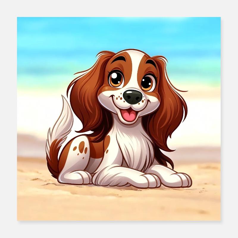 Brittany Spaniel 2 Poster 16" x 16" (40x40 cm)