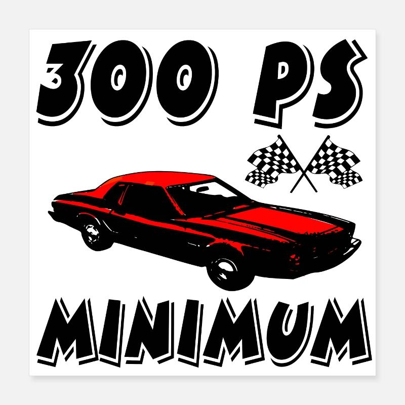Voiture Poster 40 x 40 cm