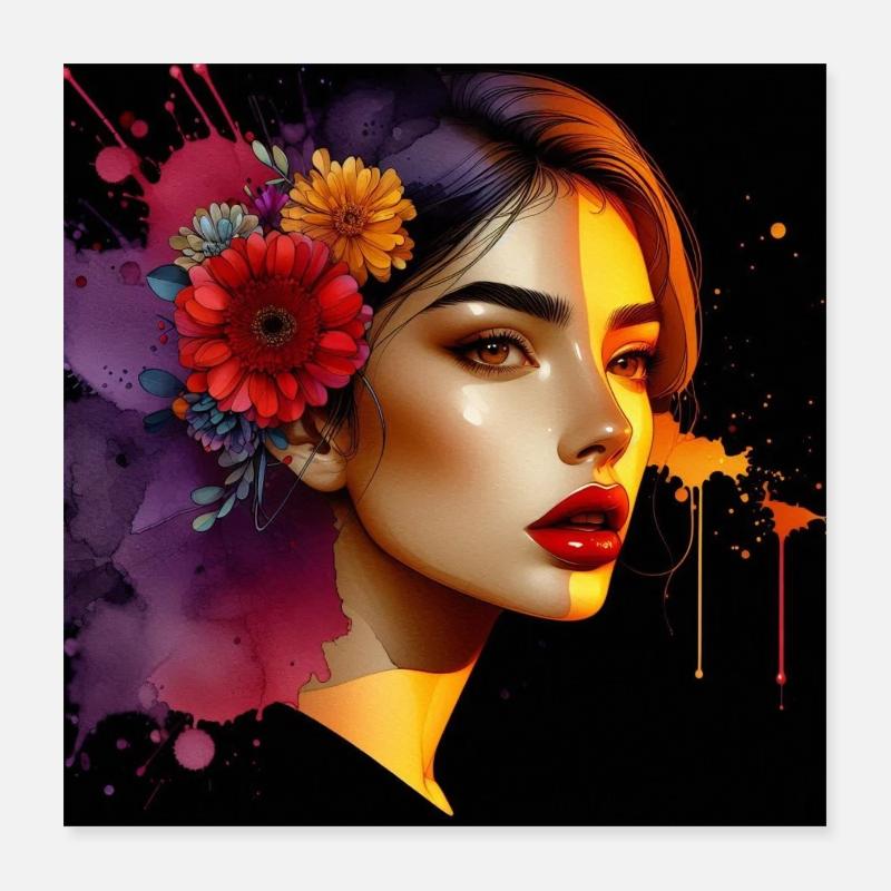 Vibrant Colors Poster 16" x 16" (40x40 cm)