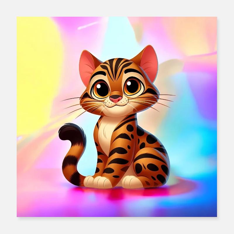 Bengalen 7 Poster 40x40 cm