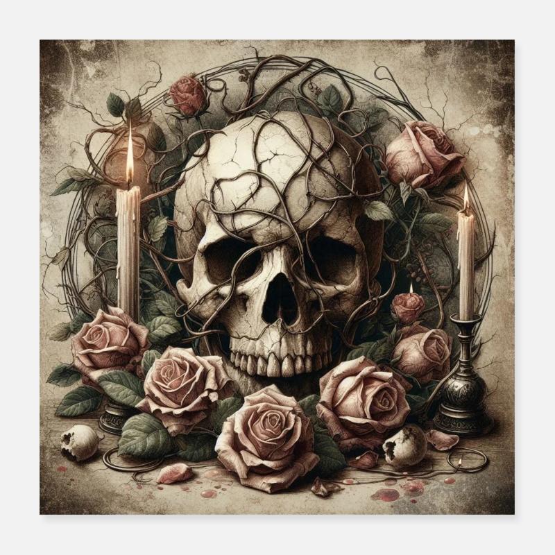 Beauté éphémère 2 Poster 40 x 40 cm