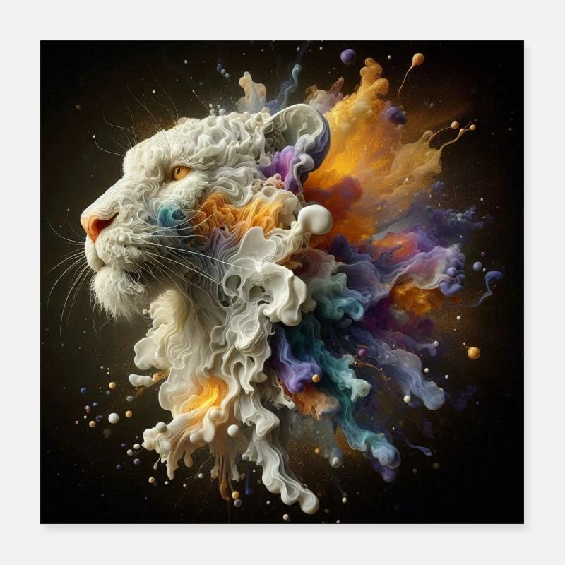 Mystic Panthers Poster 16" x 16" (40x40 cm)