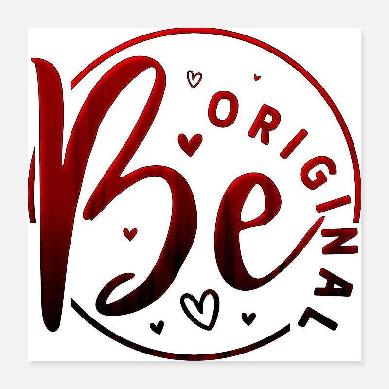 Be original vector design symbol retro quote label Poster 16" x 16" (40x40 cm)