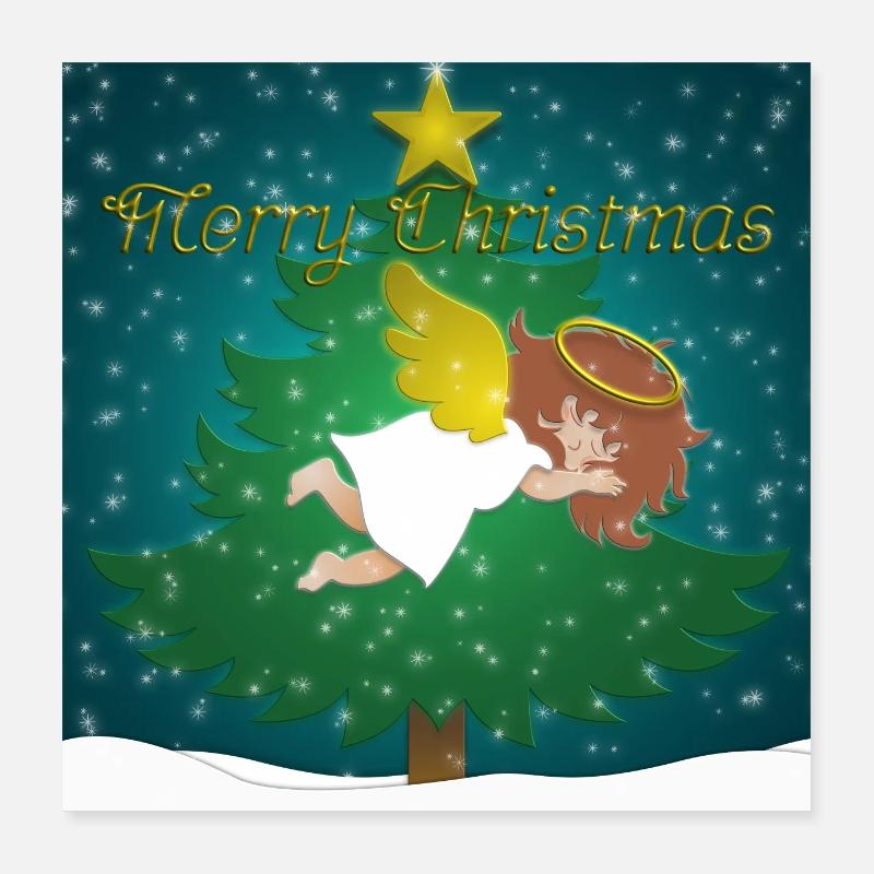 Sleeping Angel Poster 16" x 16" (40x40 cm)