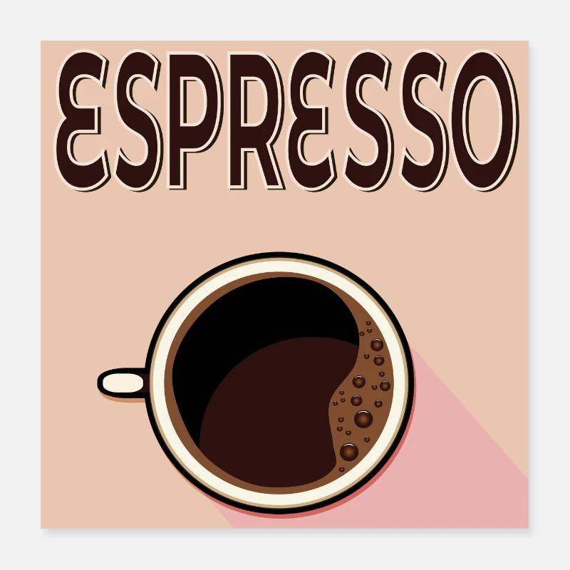 Café expresso Poster 40 x 40 cm