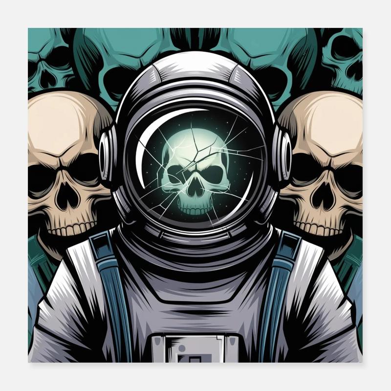 Espace psychédélique Poster 40 x 40 cm