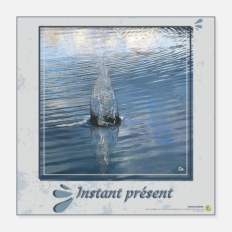 Present moment, square Poster 16" x 16" (40x40 cm)