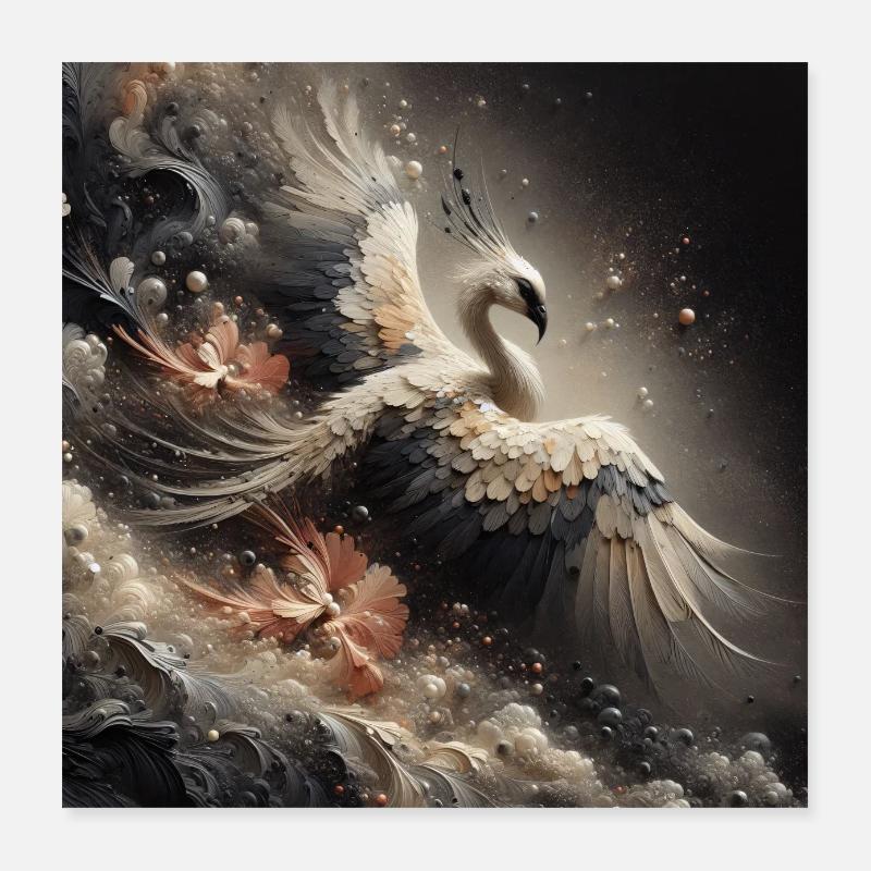 L’élégance de l’époque 2 Poster 40 x 40 cm