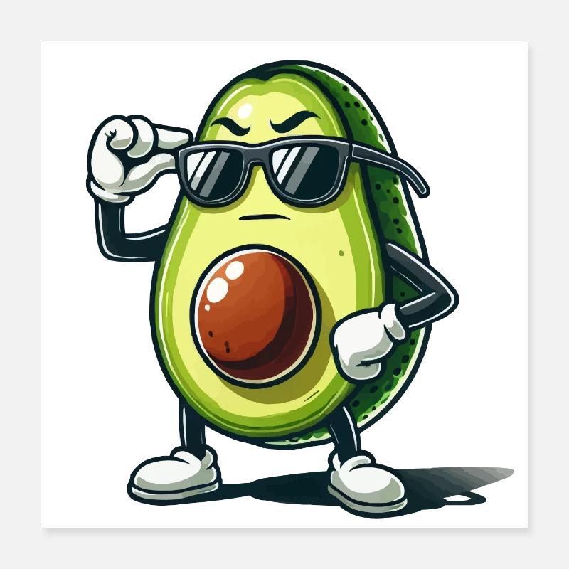 Avocat Poster 40 x 40 cm