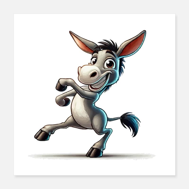Donkey Comic Poster 16" x 16" (40x40 cm)