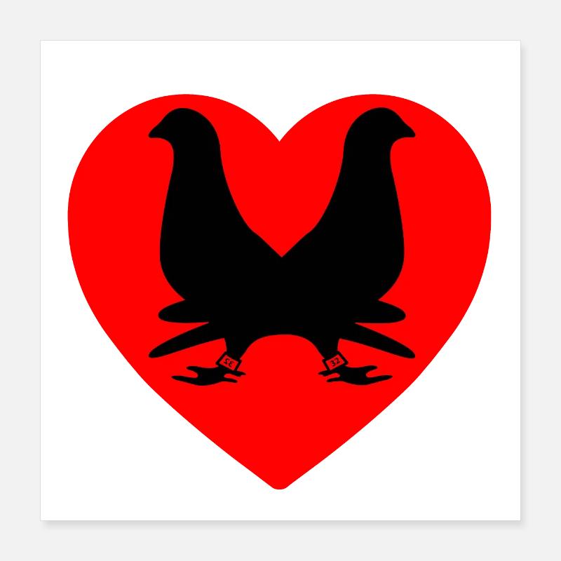 Doves Poster 16" x 16" (40x40 cm)