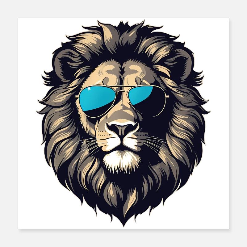 Nuances de la jungle Poster 40 x 40 cm