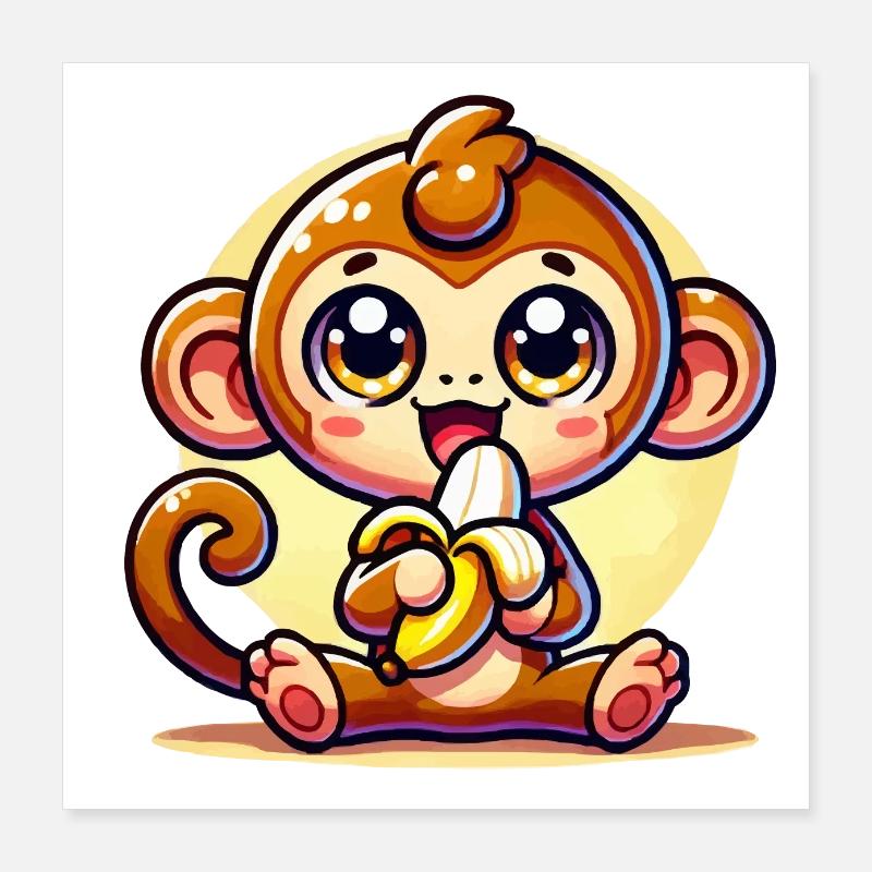 Singe Poster 40 x 40 cm