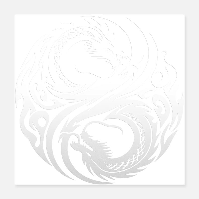 Fantasy Dragon Anime Dragon Head Myth Reptile Snake Poster 16" x 16" (40x40 cm)