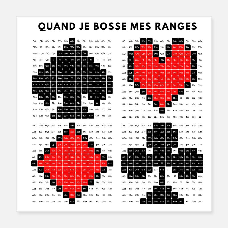 RIGGED POKER - PIXEL ART - RANGE - DECK Poster 40 x 40 cm