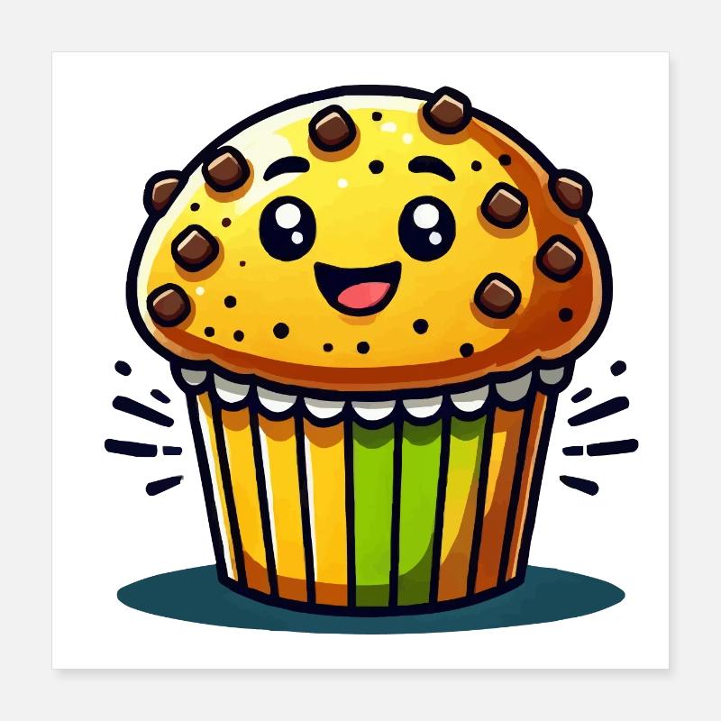 Bande dessinée Muffin Poster 40 x 40 cm