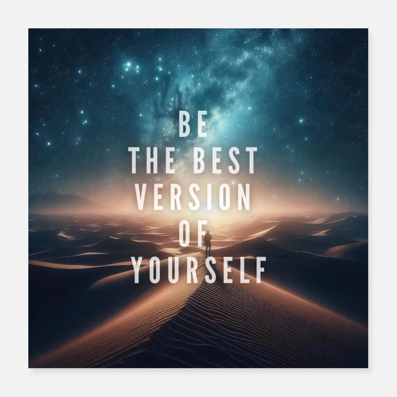 Beste Version von dir Poster 40x40 cm