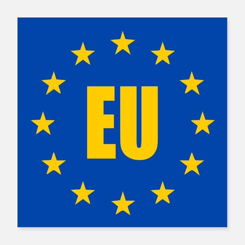 EU - Europe Poster 16" x 16" (40x40 cm)