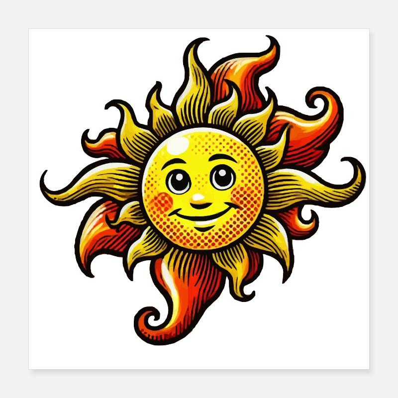 Sole Poster 40x40 cm