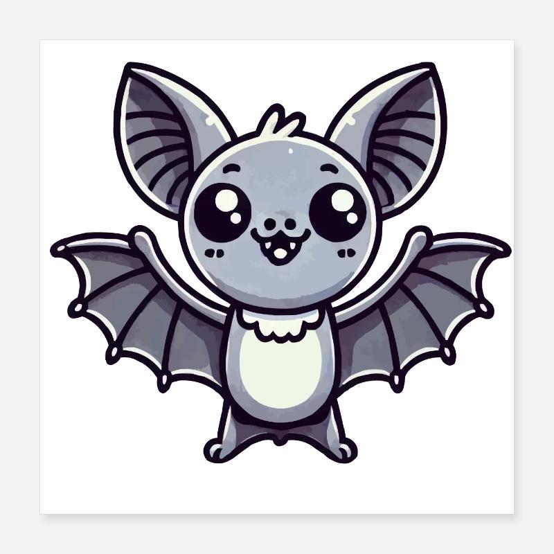 fledermaus Poster 40x40 cm