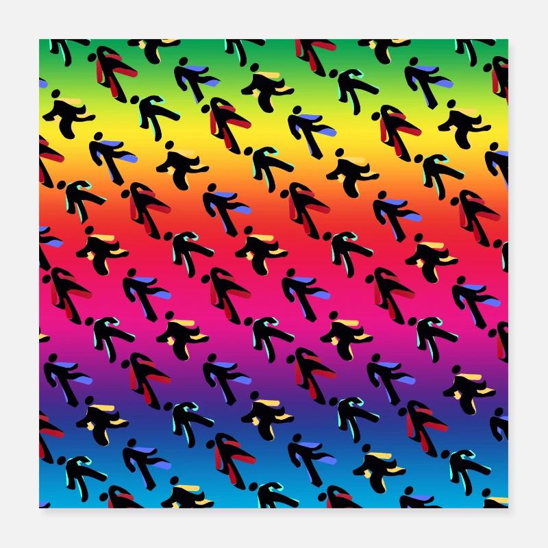 Tänzer Poster 40x40 cm