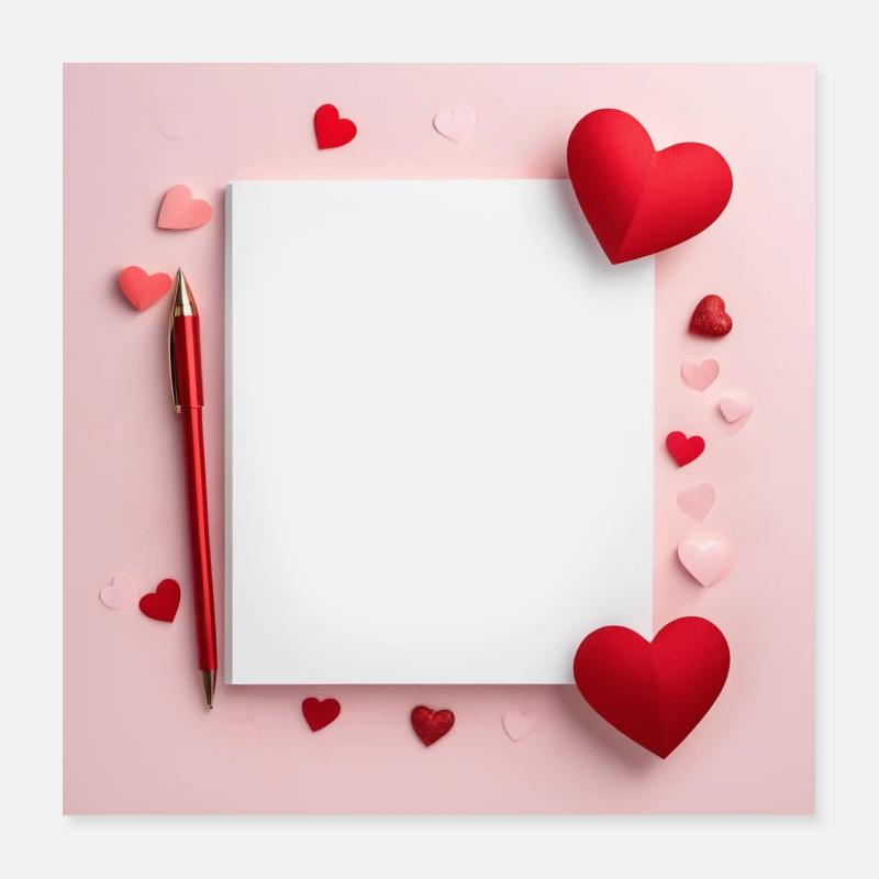 Je t’aime - Contexte Poster 40 x 40 cm