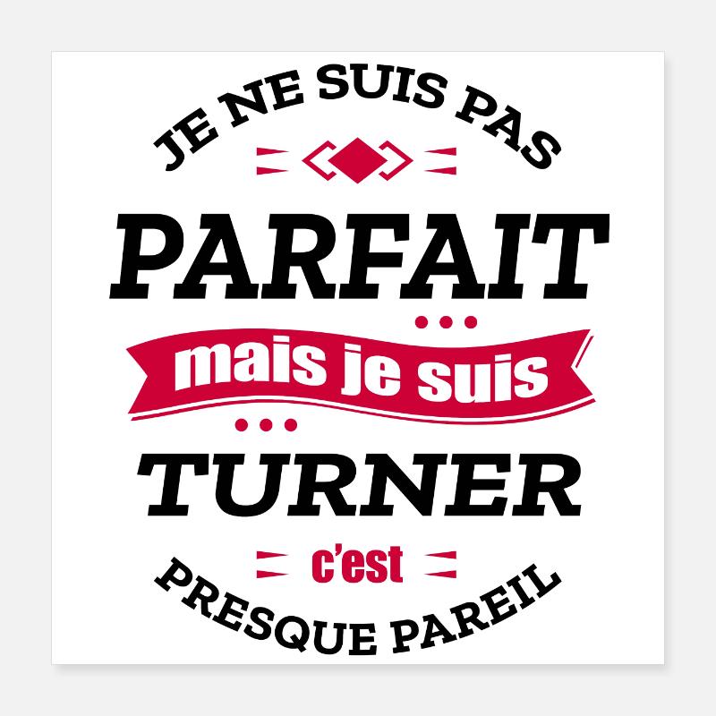 TURNER PARFAIT - PRENOM TURNER Poster 40 x 40 cm