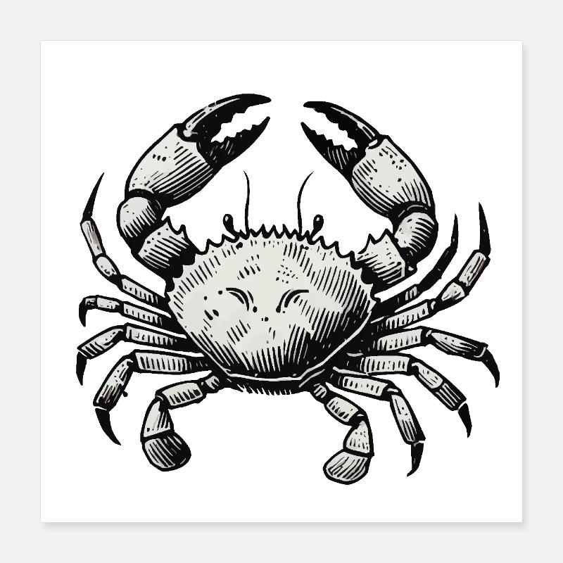 crab crab Poster 16" x 16" (40x40 cm)