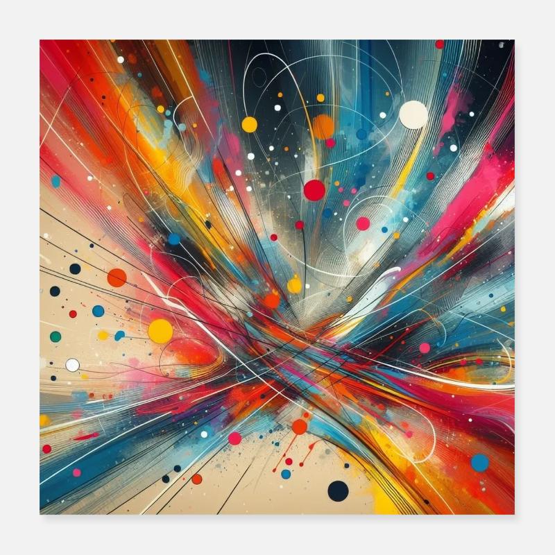 Lines Poster 16" x 16" (40x40 cm)