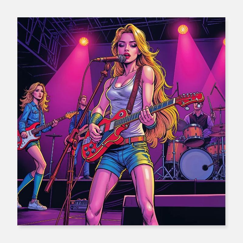 Singer Poster 16" x 16" (40x40 cm)