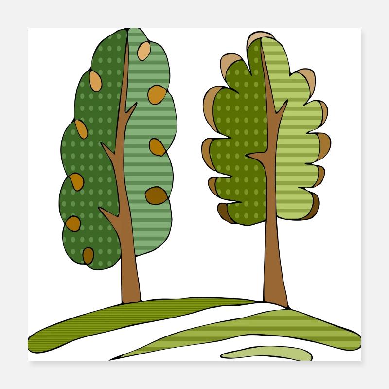 Arbre Poster 40 x 40 cm