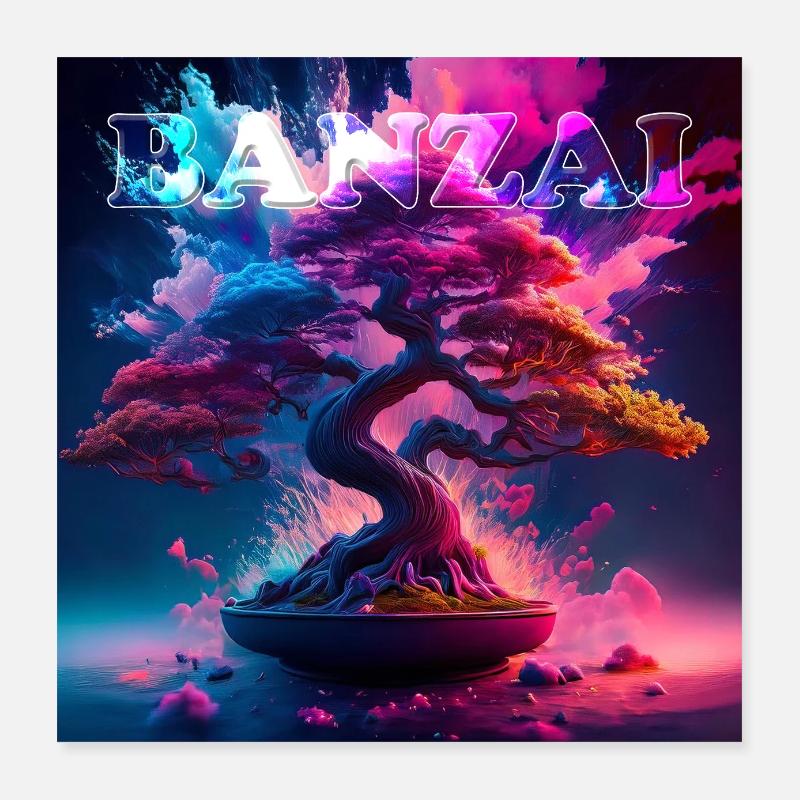 Banzai Poster 40x40 cm