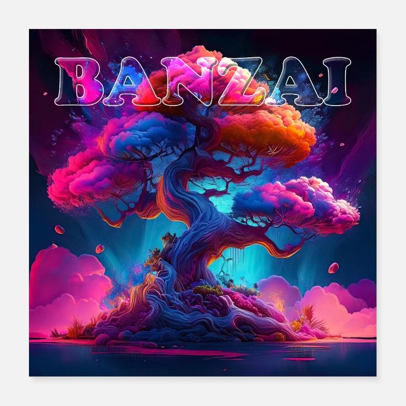 Banzai Poster 40x40 cm