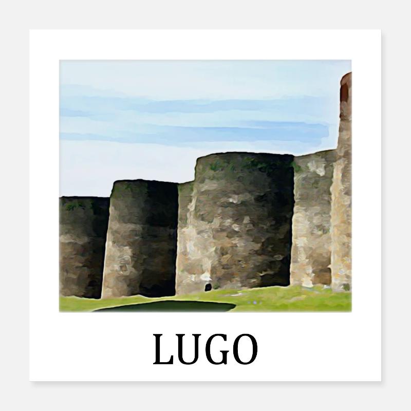 Lugo Galicien Poster 40x40 cm