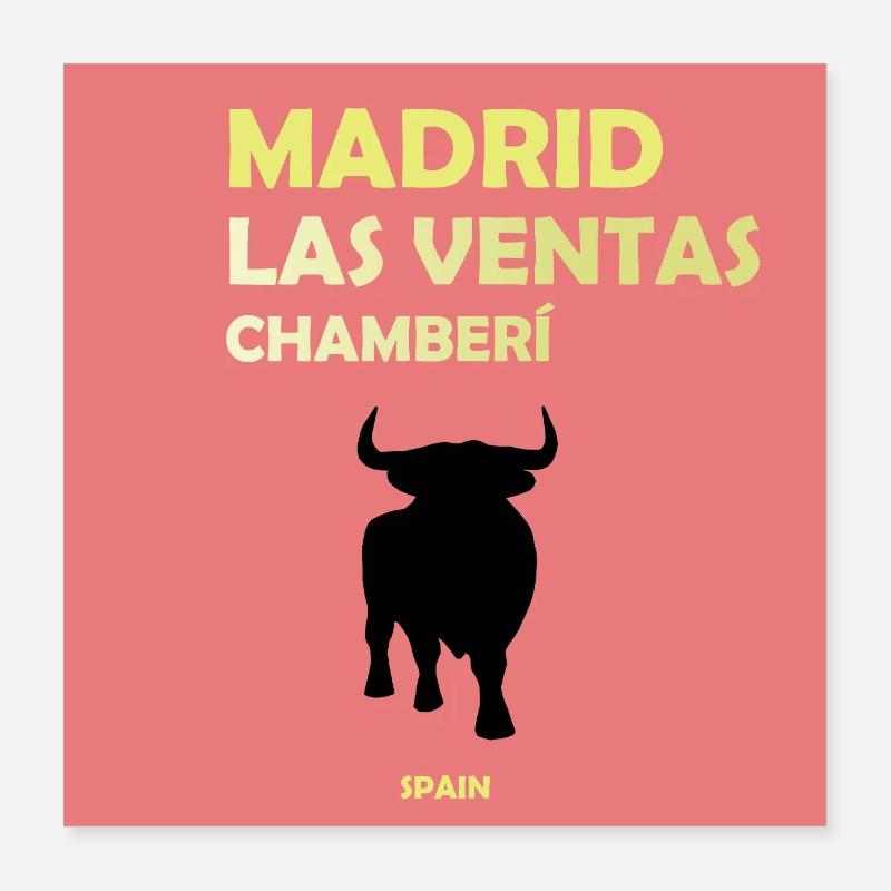 Madrid, Spanien Poster 40x40 cm