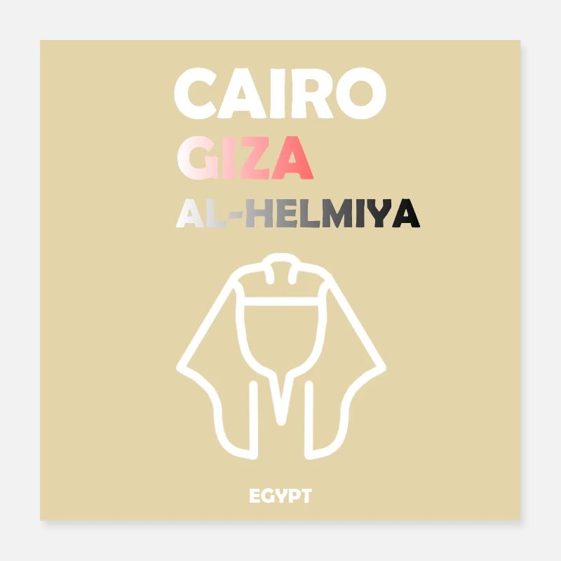 Cairo Egypt Poster 16" x 16" (40x40 cm)