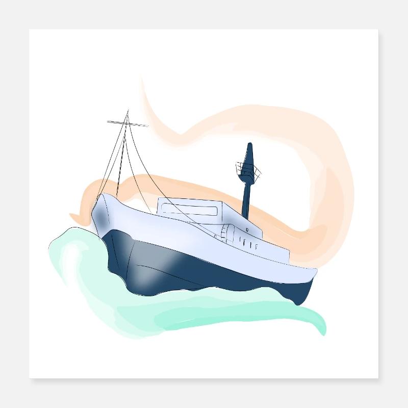 Croisière vacances Poster 40 x 40 cm