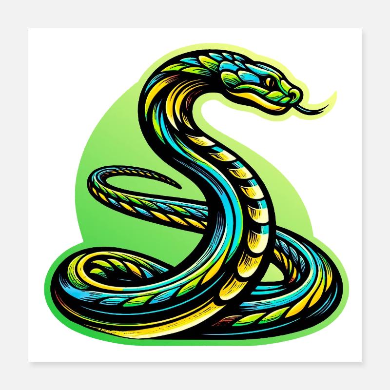 Serpent Poster 40 x 40 cm