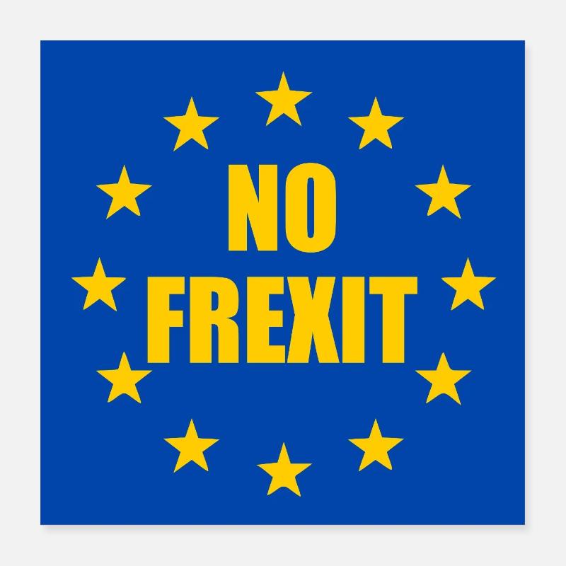 No frexit Poster 40x40 cm