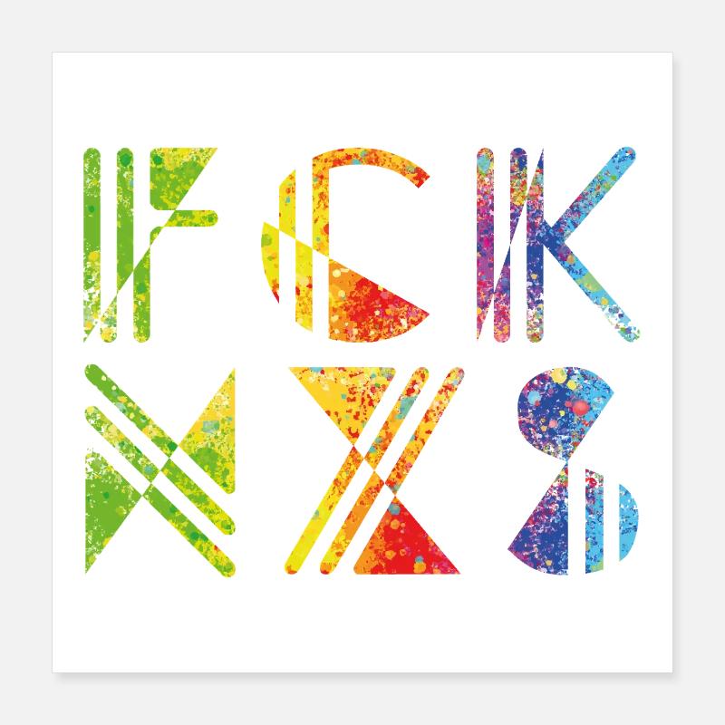 FCK NZS Poster 40 x 40 cm