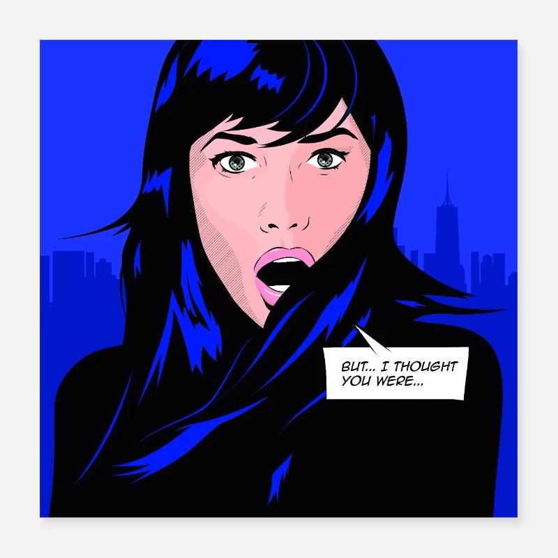 FANTÔME DU PASSÉ Poster 40 x 40 cm