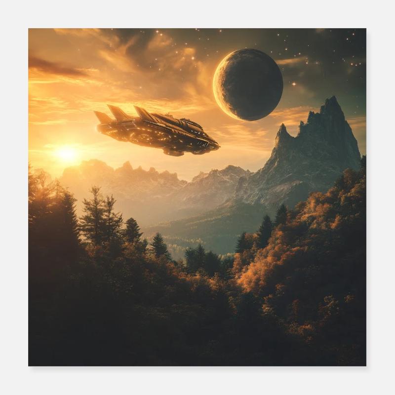 Earth 2 Poster 40x40 cm