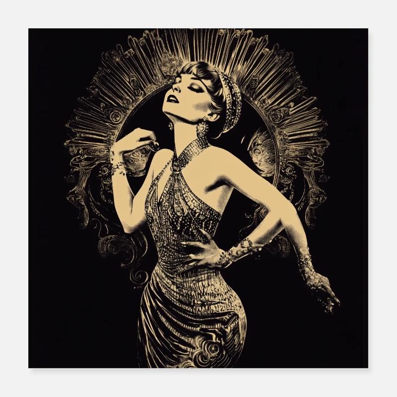 Devil girl Poster 40x40 cm