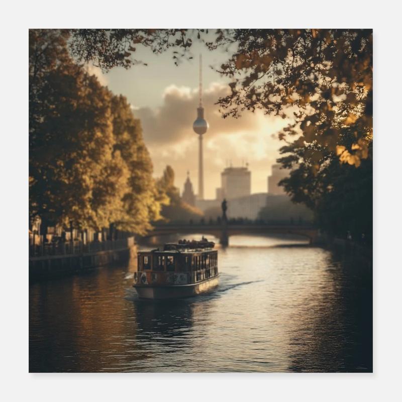 Berlin Poster 40x40 cm