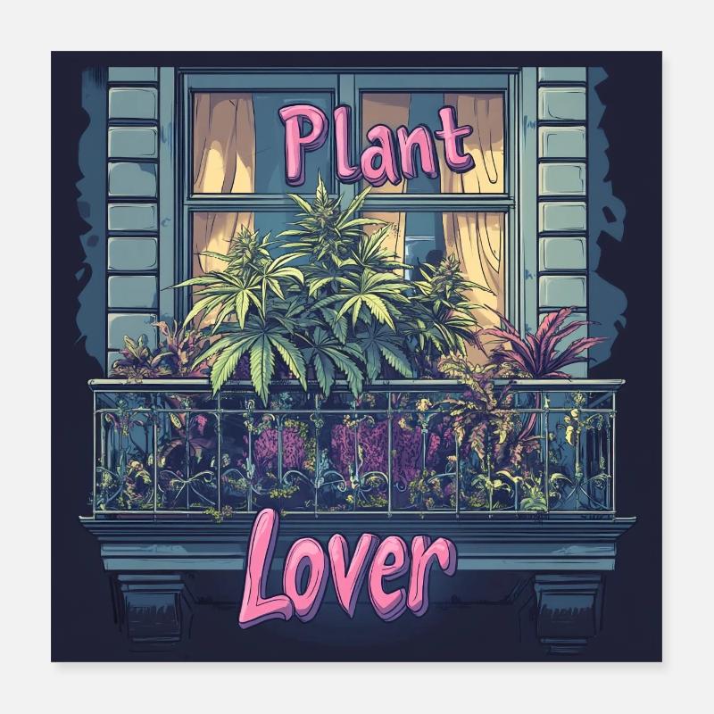 Amoureux du canabis Berlin Poster 40 x 40 cm