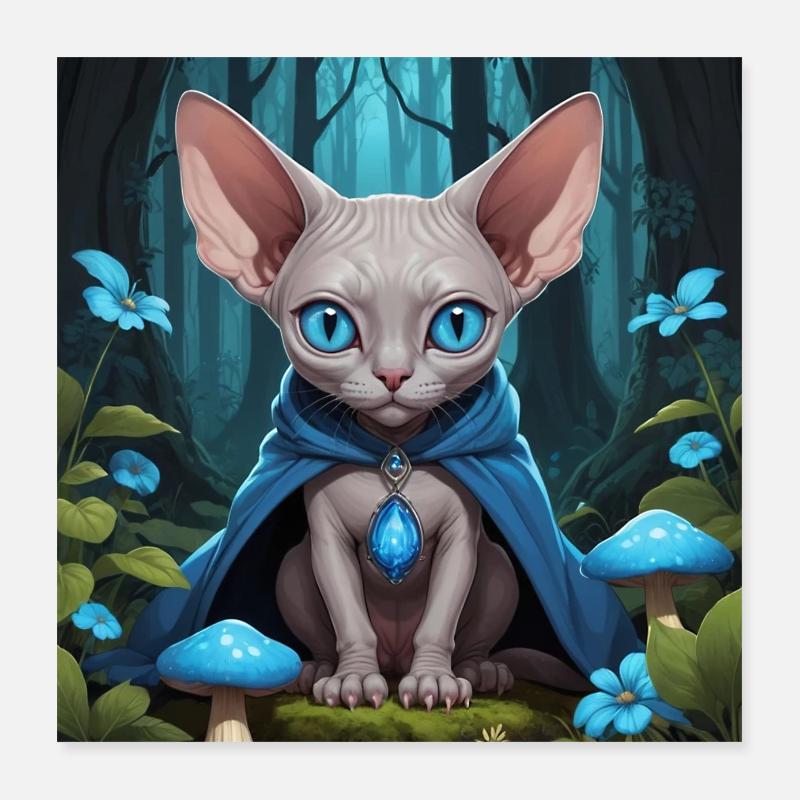 Gobelin Sphynx Poster 40 x 40 cm
